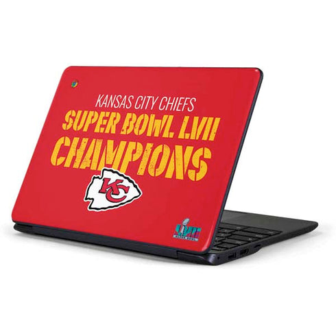 NFL Kansas City Chiefs Super Bowl LVII Champions Samsung Chromebook Skin