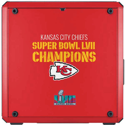 NFL Kansas City Chiefs Super Bowl LVII Champions Cooler Master MasterBox Q300L Mini Tower Skin