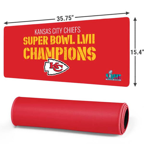 NFL Kansas City Chiefs Super Bowl LVII Champions Gaming Mouse Pad