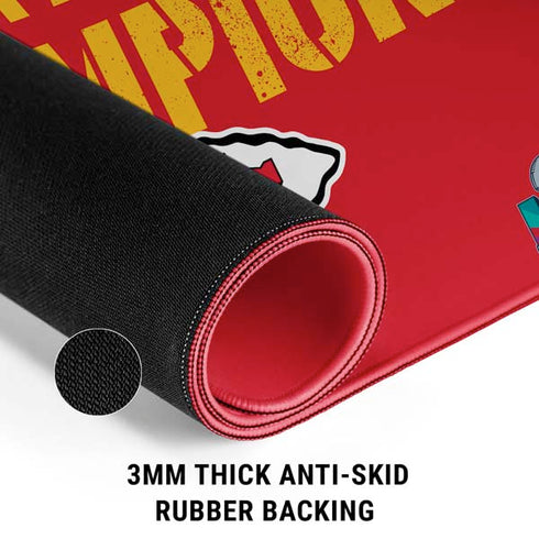 NFL Kansas City Chiefs Super Bowl LVII Champions Gaming Mouse Pad