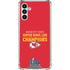 NFL Kansas City Chiefs Super Bowl LVII Champions Galaxy A13 5G Clear Case