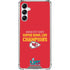 NFL Kansas City Chiefs Super Bowl LVII Champions Galaxy A14 5G Clear Case