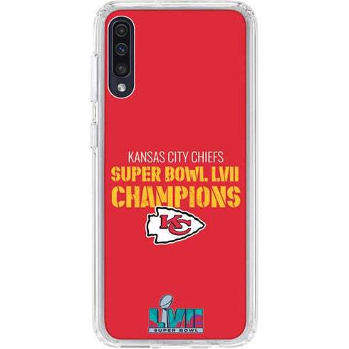 NFL Kansas City Chiefs Super Bowl LVII Champions Galaxy A50 Clear Case