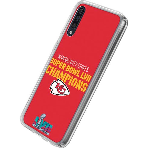 NFL Kansas City Chiefs Super Bowl LVII Champions Galaxy A50 Clear Case