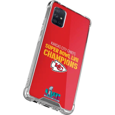 NFL Kansas City Chiefs Super Bowl LVII Champions Galaxy A51 5G Clear Case