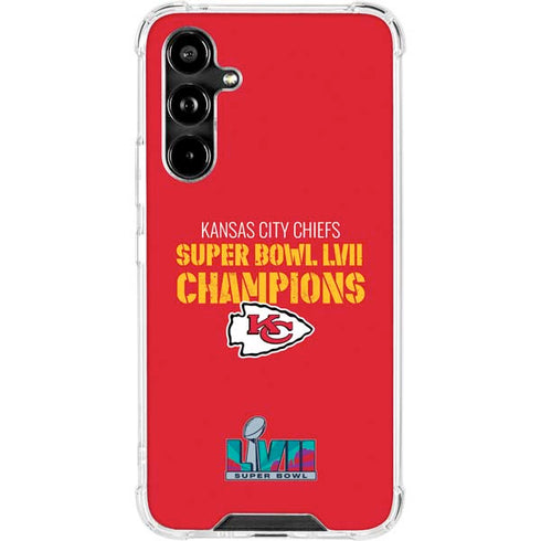 NFL Kansas City Chiefs Super Bowl LVII Champions Galaxy A54 5G Clear Case
