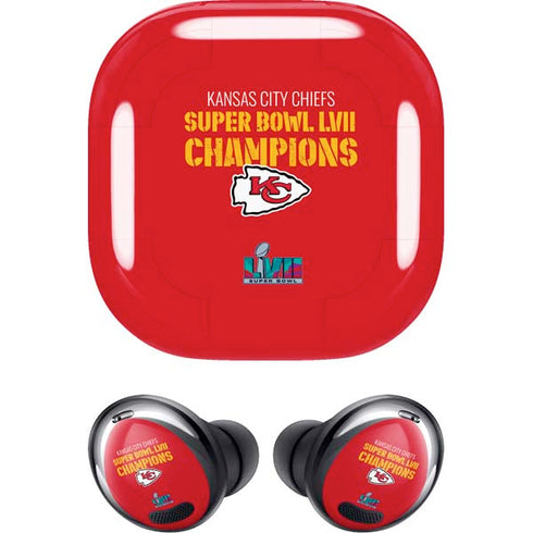 NFL Kansas City Chiefs Super Bowl LVII Champions Galaxy Buds Pro Skin