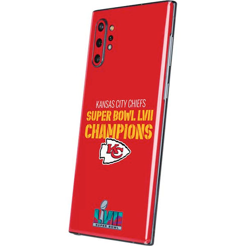 NFL Kansas City Chiefs Super Bowl LVII Champions Galaxy Note 10 Plus Skin