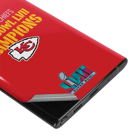 NFL Kansas City Chiefs Super Bowl LVII Champions Galaxy Note 10 Plus Skin
