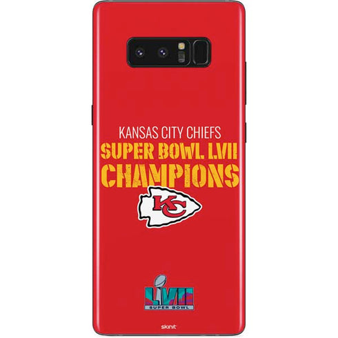 NFL Kansas City Chiefs Super Bowl LVII Champions Galaxy Note 8 Skin