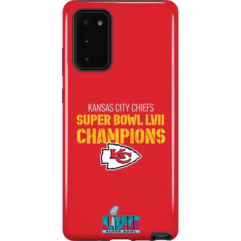 NFL Kansas City Chiefs Super Bowl LVII Champions Galaxy Note20 5G Pro Case