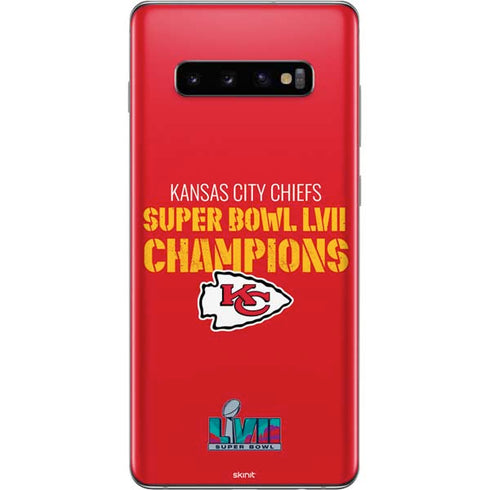 NFL Kansas City Chiefs Super Bowl LVII Champions Galaxy S10 Plus Skin
