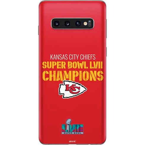 NFL Kansas City Chiefs Super Bowl LVII Champions Galaxy S10 Skin
