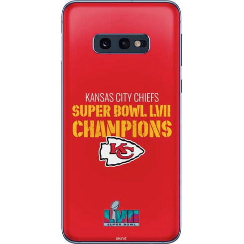NFL Kansas City Chiefs Super Bowl LVII Champions Galaxy S10e Skin