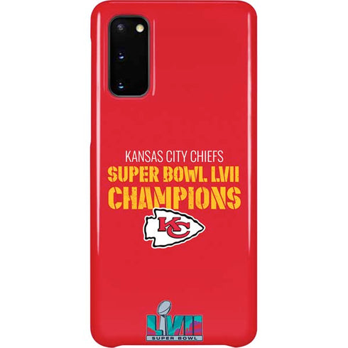 NFL Kansas City Chiefs Super Bowl LVII Champions Galaxy S20 Lite Case