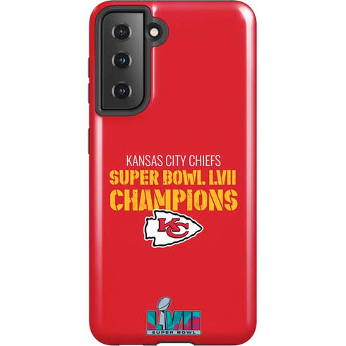 NFL Kansas City Chiefs Super Bowl LVII Champions Galaxy S21 5G Pro Case