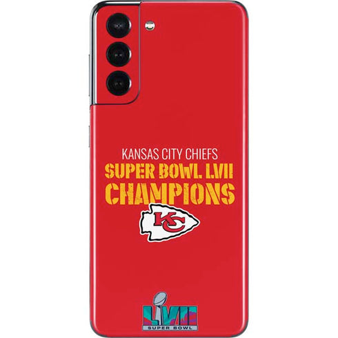 NFL Kansas City Chiefs Super Bowl LVII Champions Galaxy S21 5G Skin
