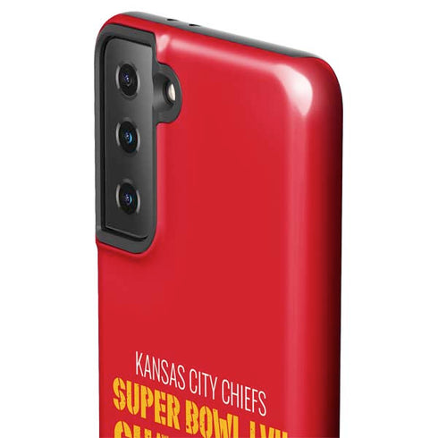 NFL Kansas City Chiefs Super Bowl LVII Champions Galaxy S21 FE Pro Case