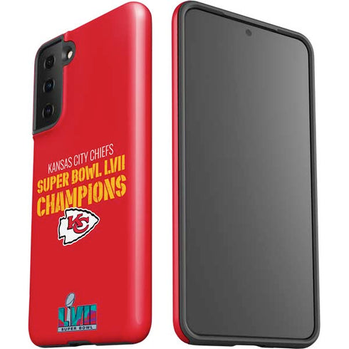 NFL Kansas City Chiefs Super Bowl LVII Champions Galaxy S21 FE Pro Case