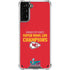 NFL Kansas City Chiefs Super Bowl LVII Champions Galaxy S21 Plus 5G Clear Case