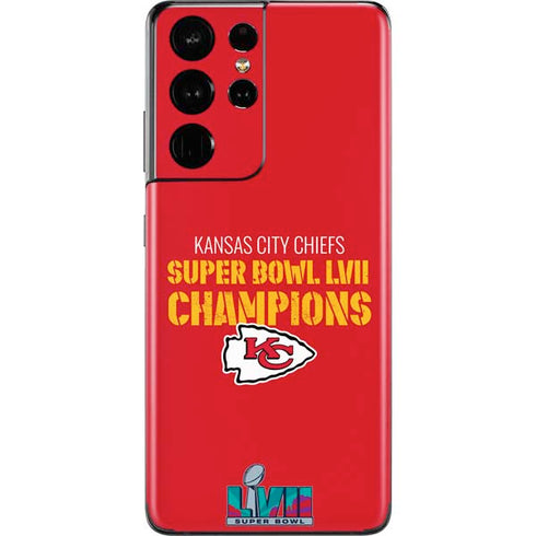 NFL Kansas City Chiefs Super Bowl LVII Champions Galaxy S21 Ultra 5G Skin