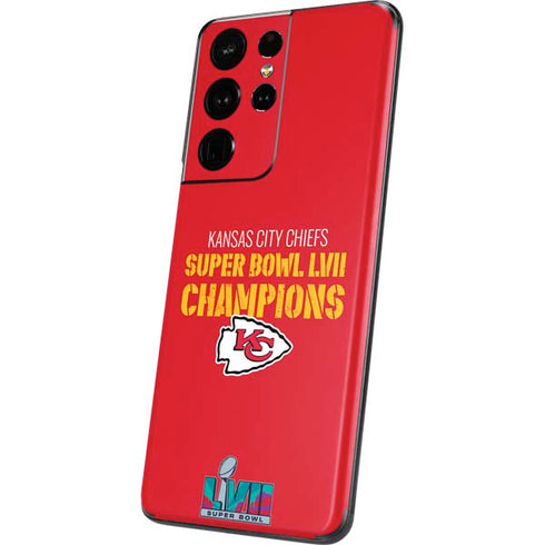 NFL Kansas City Chiefs Super Bowl LVII Champions Galaxy S21 Ultra 5G Skin