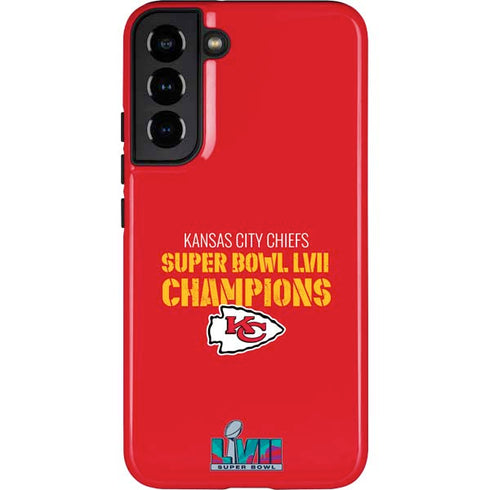 NFL Kansas City Chiefs Super Bowl LVII Champions Galaxy S22 Plus Pro Case