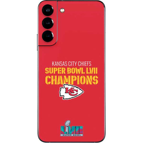 NFL Kansas City Chiefs Super Bowl LVII Champions Galaxy S22 Plus Skin