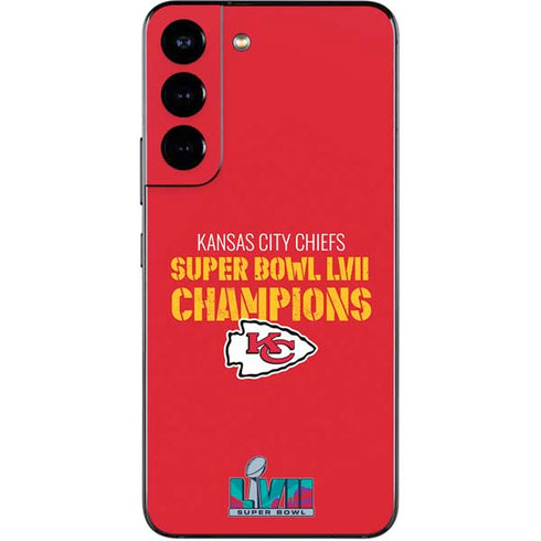 NFL Kansas City Chiefs Super Bowl LVII Champions Galaxy S22 Skin