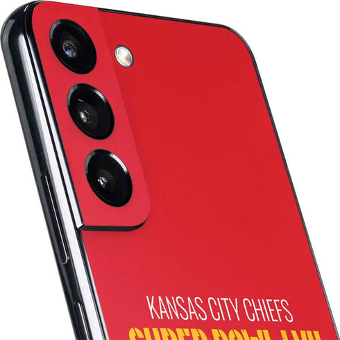 NFL Kansas City Chiefs Super Bowl LVII Champions Galaxy S22 Skin
