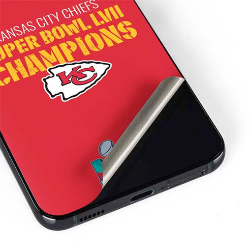 NFL Kansas City Chiefs Super Bowl LVII Champions Galaxy S22 Skin