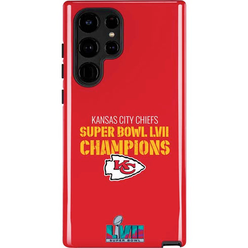 NFL Kansas City Chiefs Super Bowl LVII Champions Galaxy S22 Ultra Pro Case