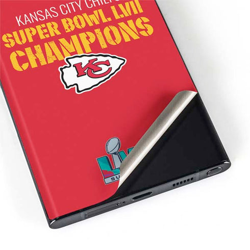 NFL Kansas City Chiefs Super Bowl LVII Champions Galaxy S22 Ultra Skin