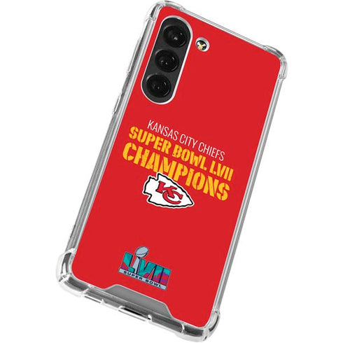 NFL Kansas City Chiefs Super Bowl LVII Champions Galaxy S23 Clear Case