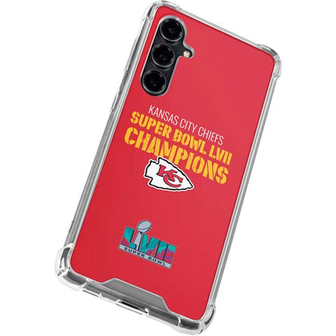 NFL Kansas City Chiefs Super Bowl LVII Champions Galaxy S23 FE Clear Case