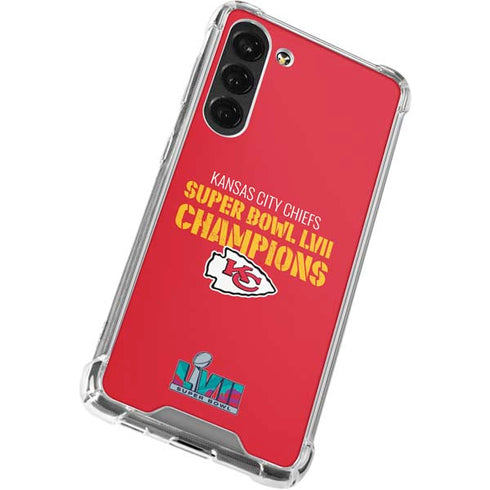 NFL Kansas City Chiefs Super Bowl LVII Champions Galaxy S23 Plus Clear Case