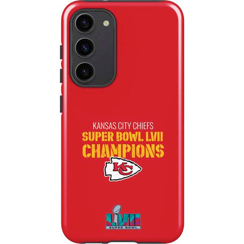 NFL Kansas City Chiefs Super Bowl LVII Champions Galaxy S23 Plus Pro Case