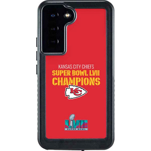 NFL Kansas City Chiefs Super Bowl LVII Champions Galaxy S23 Plus Waterproof Case