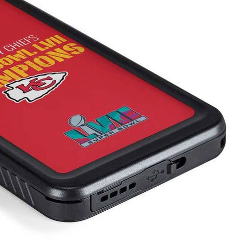 NFL Kansas City Chiefs Super Bowl LVII Champions Galaxy S23 Plus Waterproof Case