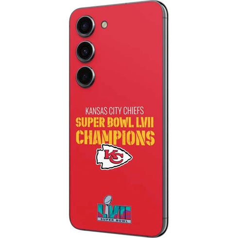 NFL Kansas City Chiefs Super Bowl LVII Champions Galaxy S23 Skin