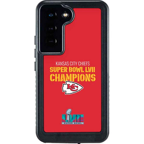 NFL Kansas City Chiefs Super Bowl LVII Champions Galaxy S23 Waterproof Case