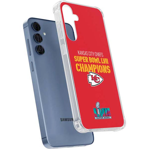 NFL Kansas City Chiefs Super Bowl LVII Champions Galaxy S24 Clear Case