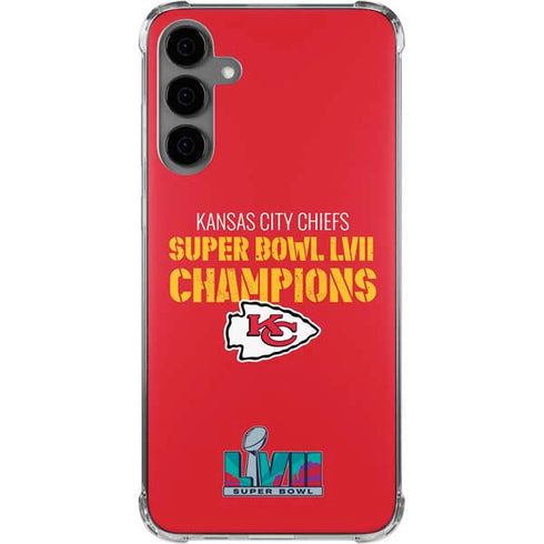 NFL Kansas City Chiefs Super Bowl LVII Champions Galaxy S24 Plus Clear Case