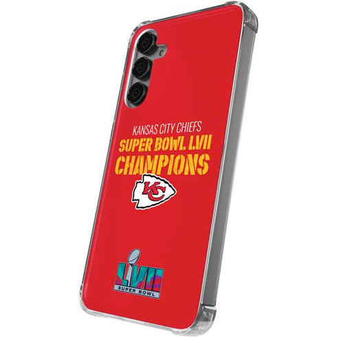 NFL Kansas City Chiefs Super Bowl LVII Champions Galaxy S24 Plus Clear Case