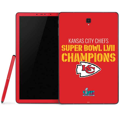 NFL Kansas City Chiefs Super Bowl LVII Champions Samsung Galaxy Tab Skin