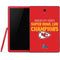 NFL Kansas City Chiefs Super Bowl LVII Champions Samsung Galaxy Tab Skin