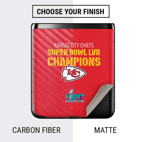 NFL Kansas City Chiefs Super Bowl LVII Champions Galaxy Z Flip Skin