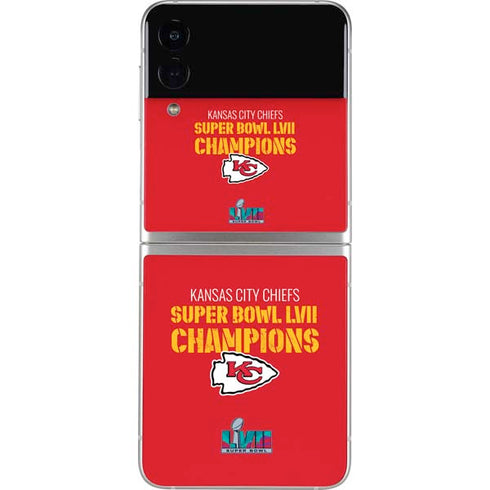 NFL Kansas City Chiefs Super Bowl LVII Champions Galaxy Z Flip3 5G Skin