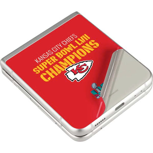 NFL Kansas City Chiefs Super Bowl LVII Champions Galaxy Z Flip3 5G Skin