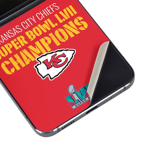 NFL Kansas City Chiefs Super Bowl LVII Champions Galaxy Z Flip5 5G Skin